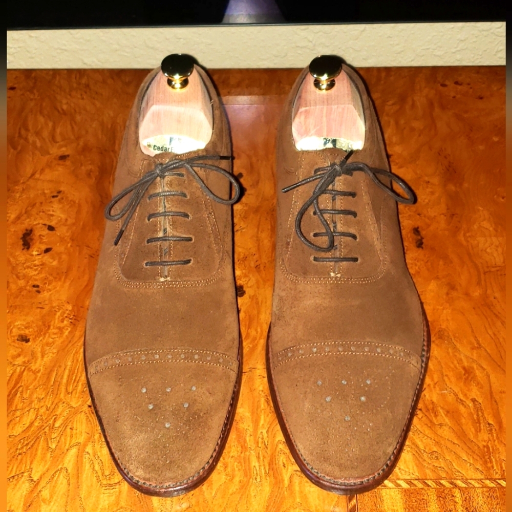 LOAKE Suede 10.5D Men's Dress Shoes - Picture 2 of 6